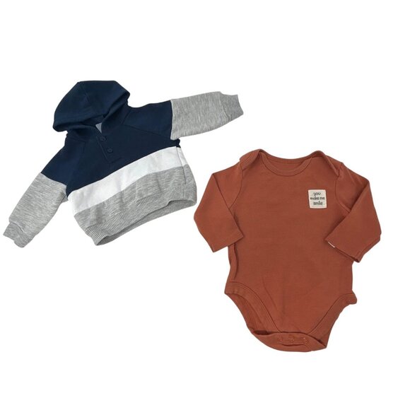 Baby Clothes - Bodysuits, Sweatshirt, Hat, Socks - Sizes 0-3M & 3-6M‎ - Picture 2 of 12